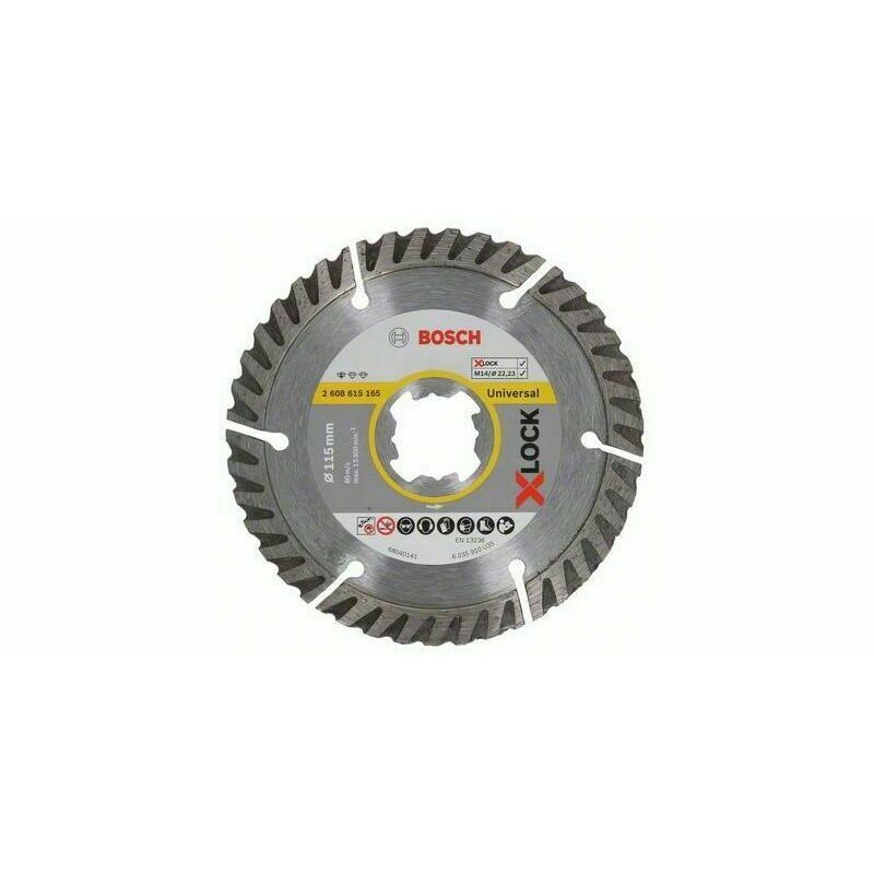 Kotouč řezný DIA Bosch Standard for Universal Turbo X-LOCK 115×22