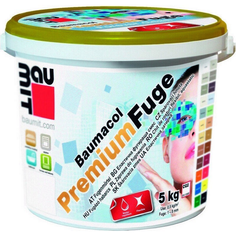 Hmota spárovací Baumit Baumacol PremiumFuge cement grey 5 kg BAUMIT