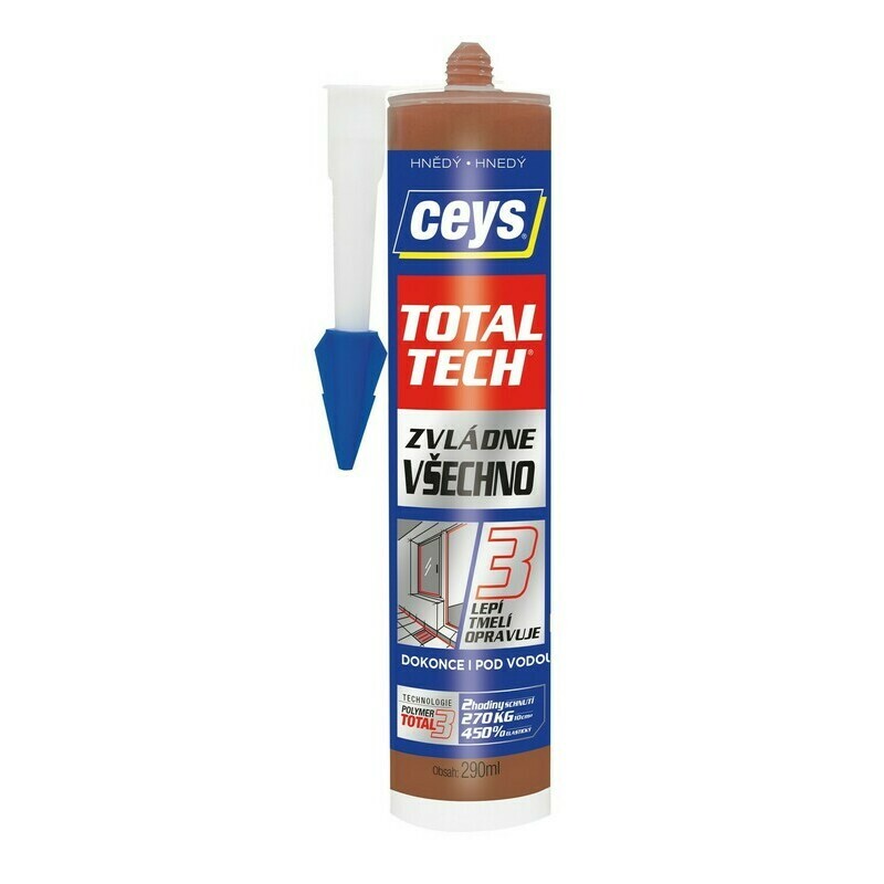 Tmel lepicí Ceys TOTAL TECH Express hnědý 290 ml