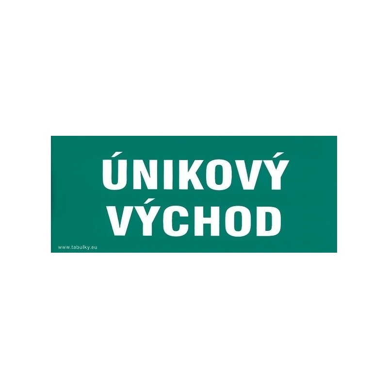 Samolepka informační Únikový východ 210×87 mm