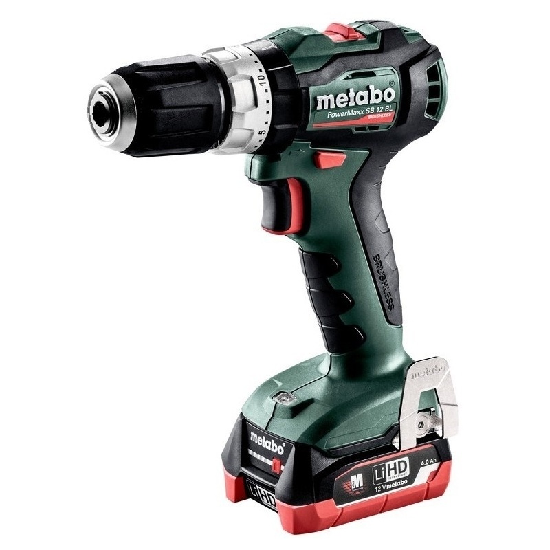 Šroubovák vrtací s příklepem AKU Metabo PowerMaxx SB 12 BL Metabo