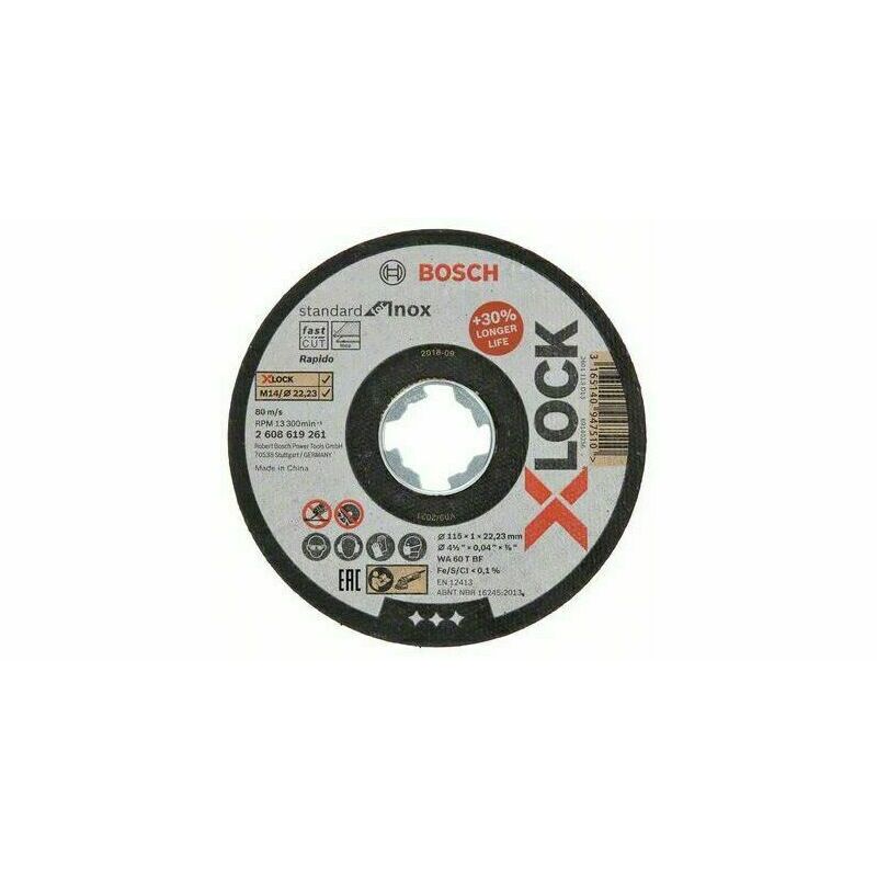 Kotouč řezný Bosch Expert for Metal Rapido X-LOCK 115×1 mm BOSCH