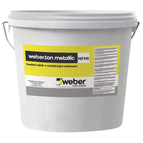 Barva fasádní weberton metallic 02 15 kg weber