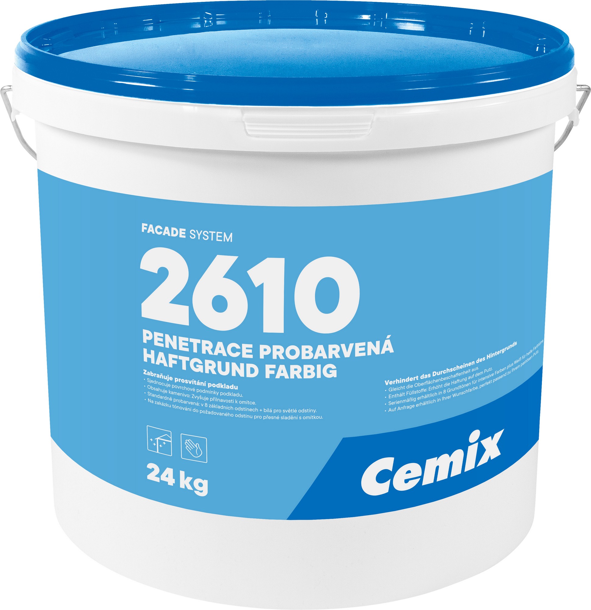 Penetrace probarvená Cemix 2610 červená 24 kg CEMIX