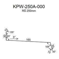 Oplechování římsy RS250A SP25 RAL7035 0