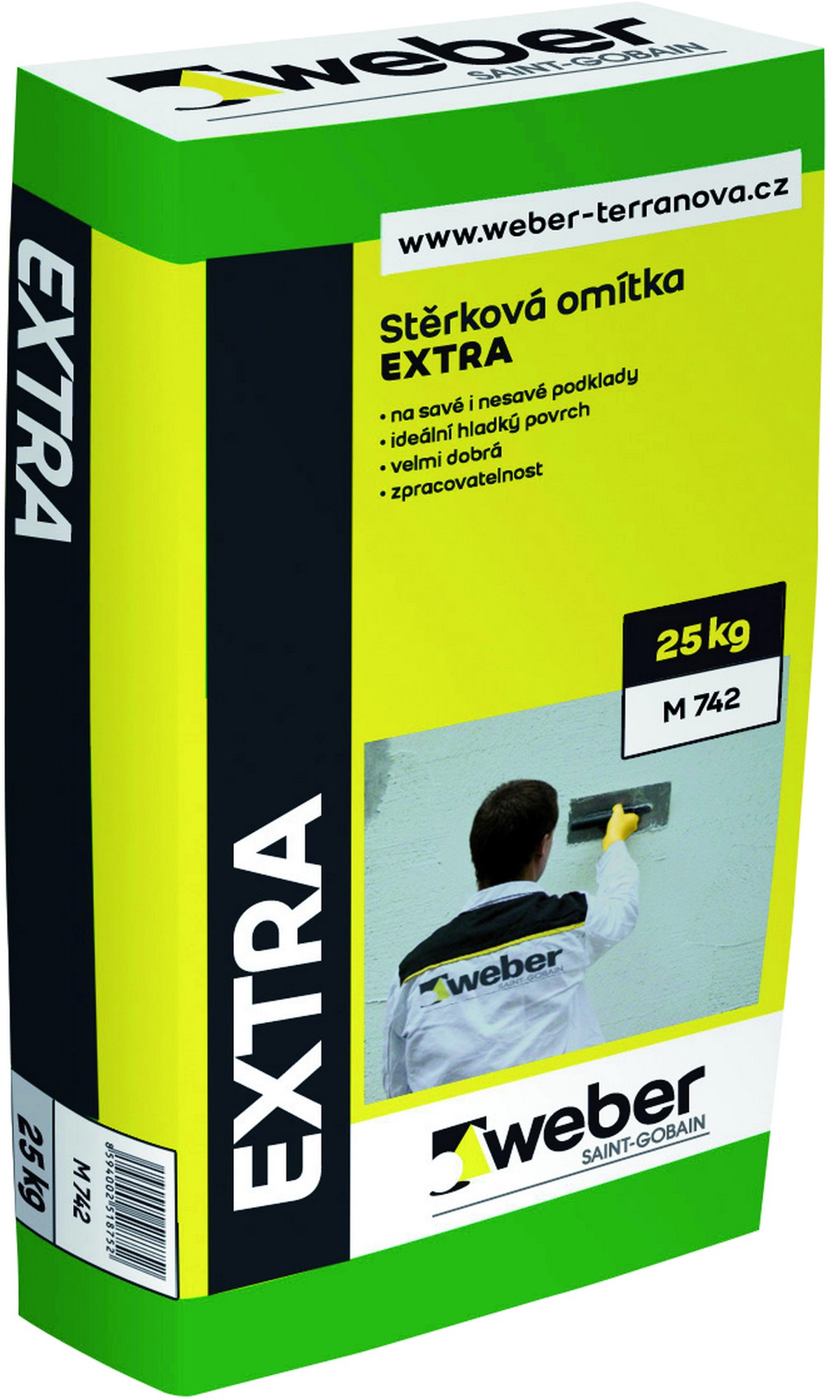 Omítka stěrková weber extra 25 kg weber