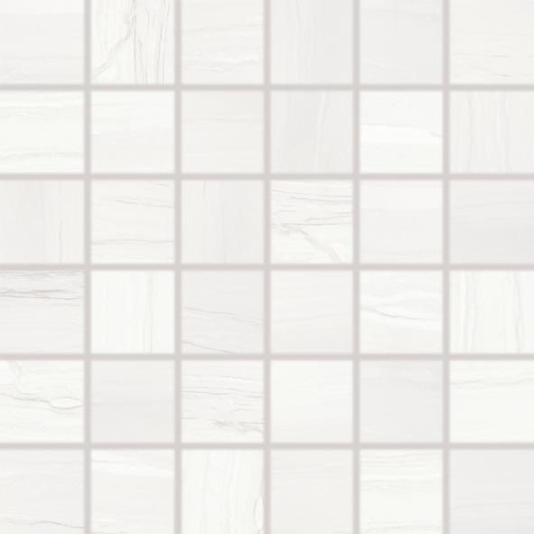 Mozaika Rako Boa 5×5 cm (set 30×30 cm) bílá WDM05525