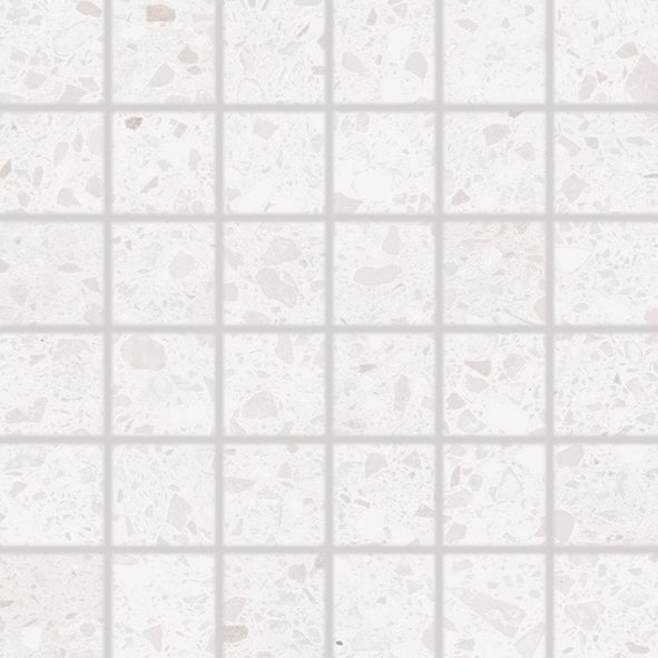Mozaika Rako Porfido 5×5 cm (set 30×30 cm) bílá DDM06810 RAKO
