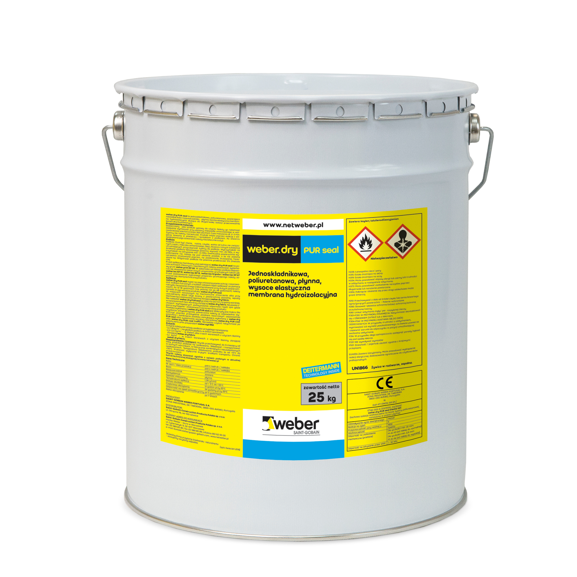 Hydroizolace weberdry PUR seal 25 kg Weber