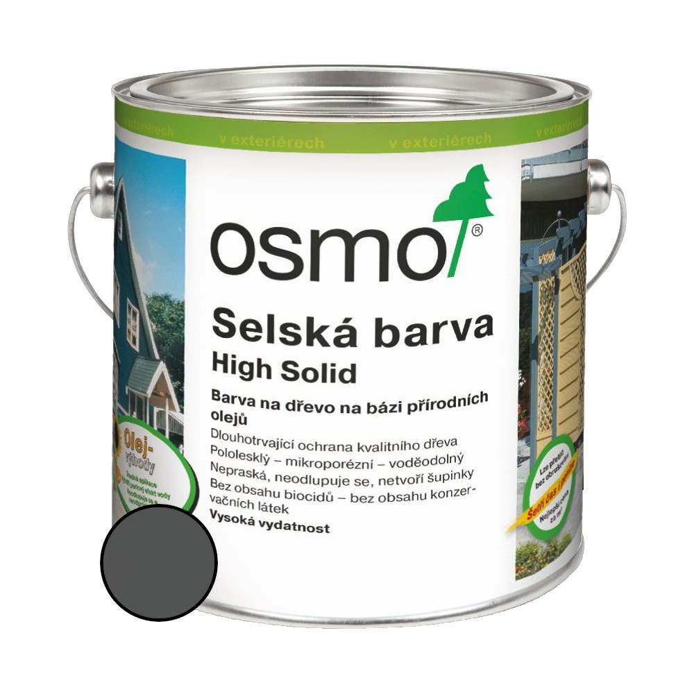 Nátěr venkovní Osmo 2704 Selská barva kamenně šedá 0