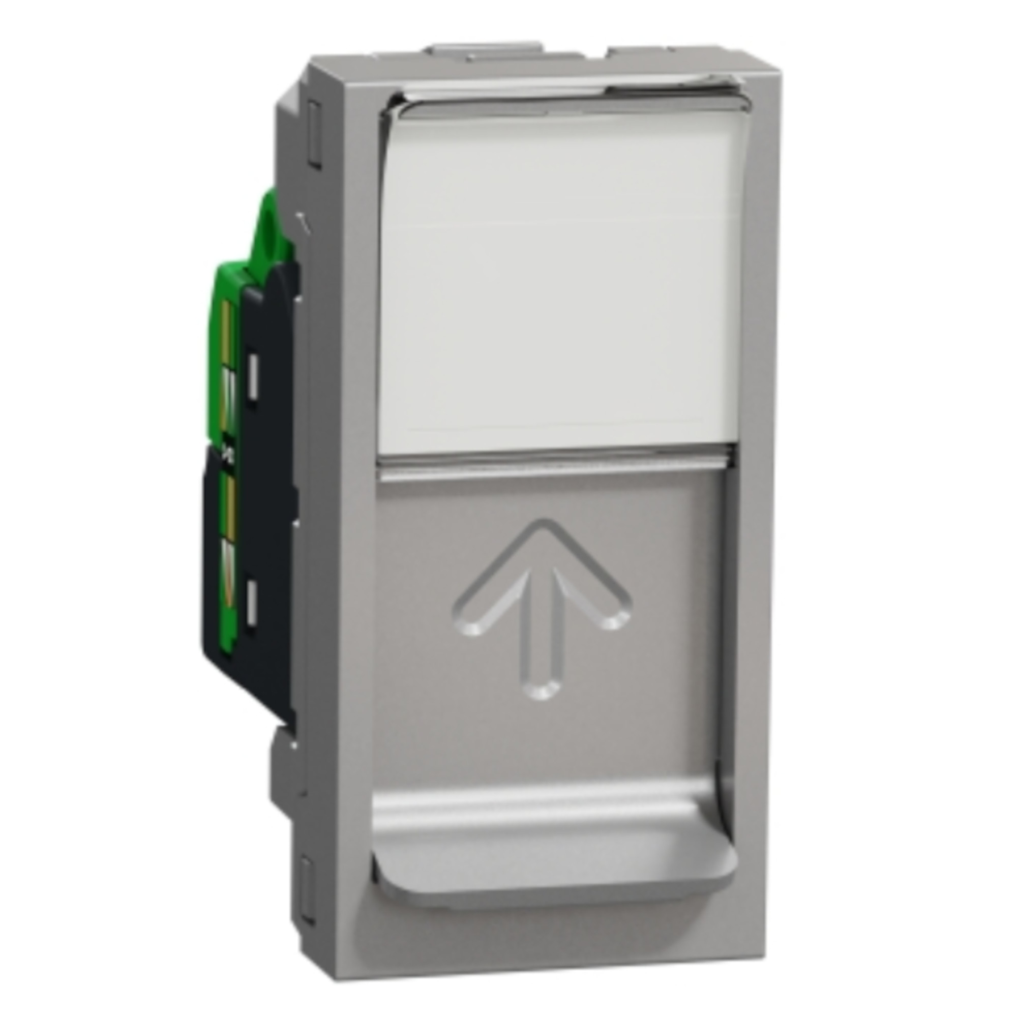 Zásuvka datová Schneider Electric Unica Nová CAT6 1× RJ45 1 modul aluminium Schneider Electric