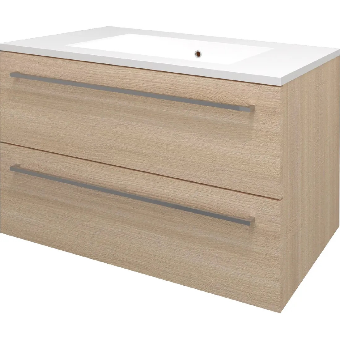 Skříňka s umyvadlem EBS Pure Slim 810×550×460 mm dub sand barbera PURESL81SB