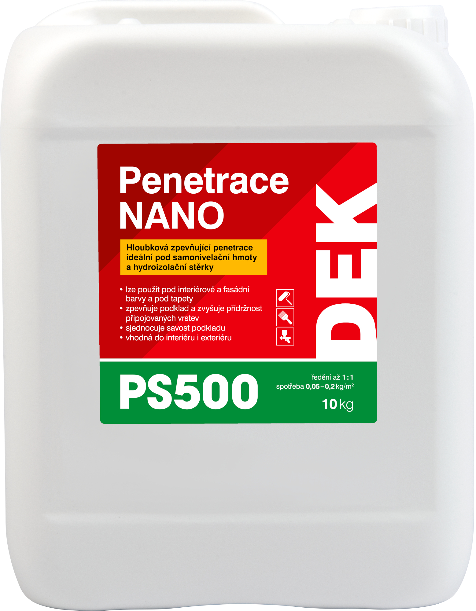 Penetrace stavební DEK NANO PS500 10 kg DEK