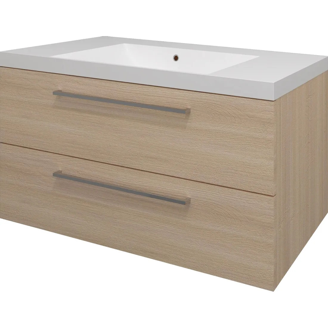 Skříňka s umyvadlem EBS Pure 1 010×580×460 mm dub sand barbera PURE101SB